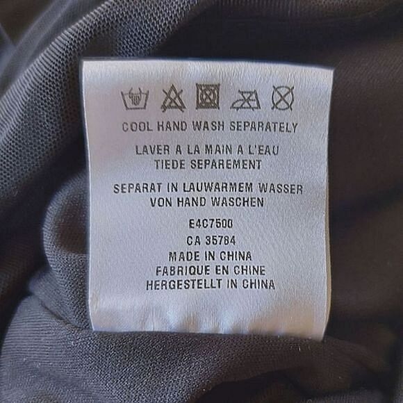 Vtg Y2K Precis Petite black ruched mesh overlay camisole - Picture 10 of 12